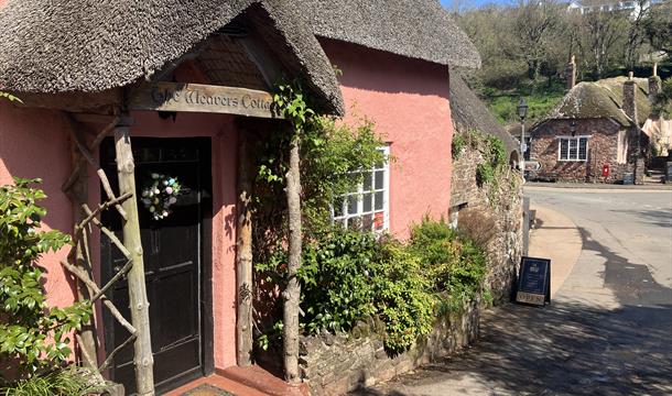 Entrance to Weavers Cottage, Cockington, Torquay, Devon
