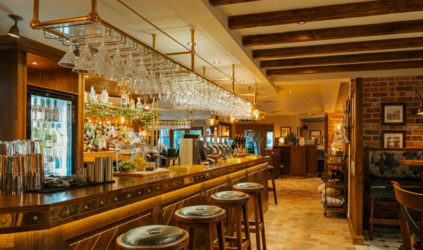 Bar area, The Wighton, Torquay, Devon