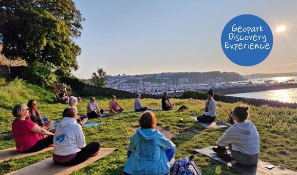 Sunset Outdoor Yoga at beautiful Geopark locations with Nicola Bianca