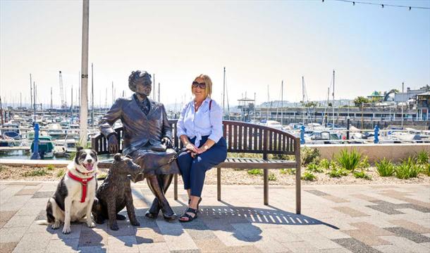Dame Agatha Christie CBE sculpture Torquay