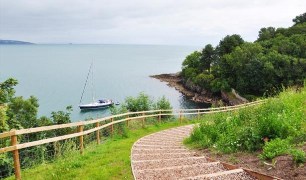 The path to Fishcombe Bay, Brixham, Devon