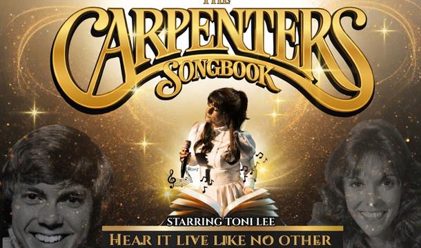 picture of a poster showing the original Carpenters and the artist