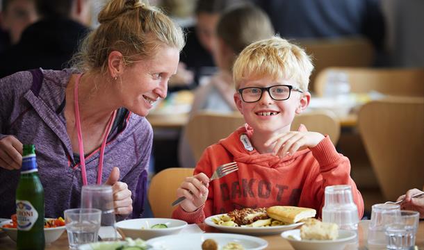 Dining room at PGL activity, Torquay, Devon