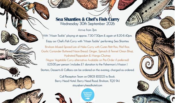 Sea Shanties and Chef’s Fish Curry, Berry Head Hotel