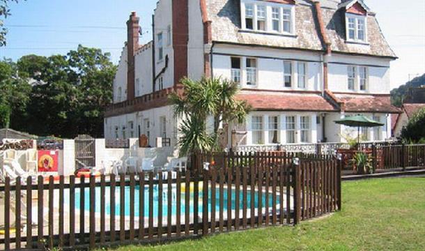 Yardley Manor Hotel outside pool, Torquay, Devon