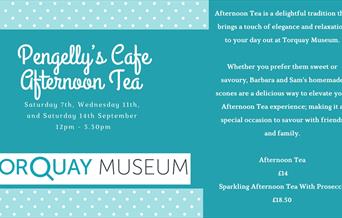 Pengelly's Café Afternoon Tea Torquay Museum