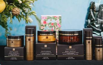 Temple spa products available at Glitz and Glam Christmas Shopping Event at The Cary Arms