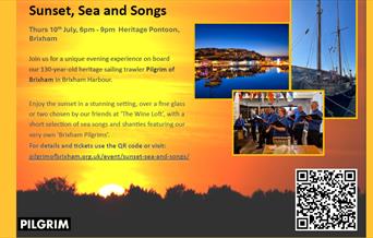 Sunset, Sea and Songs, Pilgrim of Brixham