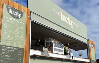 Exterior of the Lucky Cup Kiosk