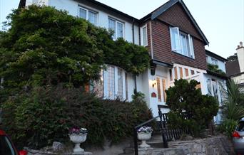 Exterior, Silverlands B&B and car park, Torquay, Devon