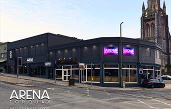 exterior artist impression of arena torquay on 39-41 torwood street