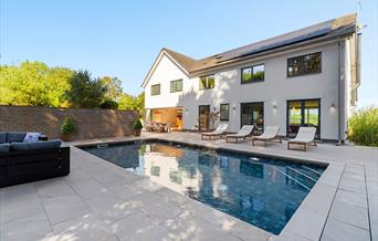 Outdoor Swimming Pool at Austiger House, Maidencombe, Torquay