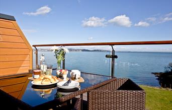 Breakfast with a view at the Avocet 2, Brixham, Devon