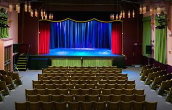 Stage at Brixham Theatre, Brixham, Devon