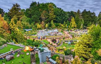 Fire-breathing dragon at Babbacombe Model Village