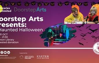 Prepare for a night of spooktacular fun and a few freights as Doorstep Arts presents a Haunted Halloween at Paignton Library.