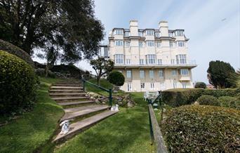 View of Headland & Gardens at Headland Hotel, Torquay, Devon