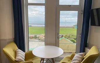 Enjoying the view from Sunnybeach holiday Apartments, Paignton, Devon