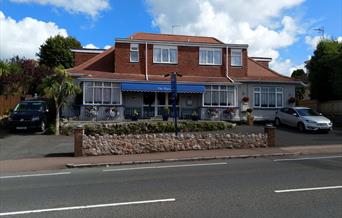 Parking area at  the Capri, Torquay, Devon