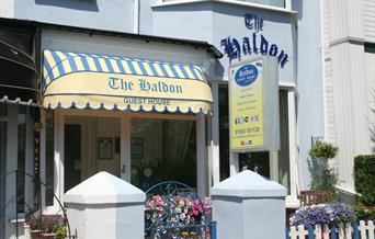 Front of the Haldon Guest House, Paignton, Devon