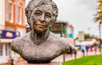 Agatha Christie bust, Torquay