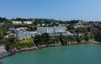 View of the Imperial Hotel from the sea, Torquay, Devon