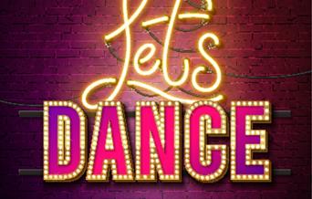 Torbay School of Dance presents Let’s Dance neon pink illuminated sign saying Let's Dance