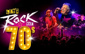 LET'S ROCK THE 70s Babbacombe Theatre artists performing on stage