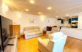 Living space at Lower Stables, Torquay, Devon