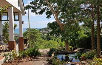 View from, The Garden Flat, Moorings, Torquay, Devon