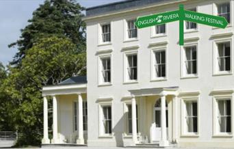 The exterior of Greenway House owned by the National Trust, Brixham, English Riviera.