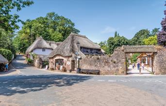 The thatched village of Cockington in the English Riviera, South Devon