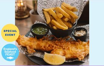 Champion Seafood Celebration: Enjoy the UKs TOP 2 Best Fish & Chip Restaurants Collaboration Supper at Pier Point, Torquay, Devon