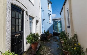 Exterior, Pilgrim's Cottage, 2 Customs Court, Overgang, Brixham, Devon