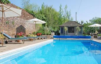 Outdoor Pool, The Pound House, Blagdon, Paignton, Devon