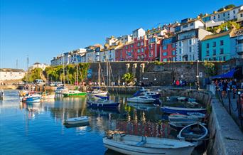 Quayside Hotel overlooking the Brixham Harbour in Torbay, South Devon, England