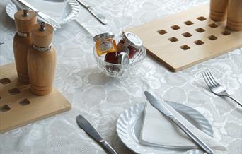 Breakfast table, Ratcliffe Guest House, 4 Garfield Road, Paignton, Devon