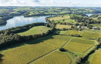 Landscape view of Sandridge Barton, Stoke Gabriel, Nr Totnes, Devon