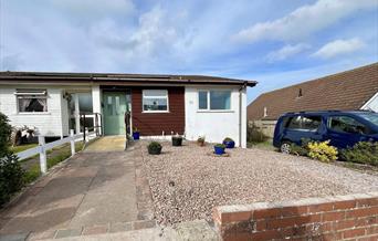 Exterior of Seahorses, accessible bungalow, brixham