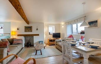 Dining area, Sundeck, 4 Bay View Steps, Brixham, Devon