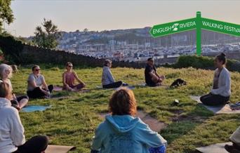 Sunset Solstice Yoga Connection, part of the English Riviera Walking Festival