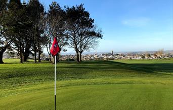 TGC 8th green, Torquay, Devon