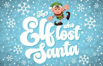 The Elf Who Lost Santa The Grand Hotel picture of an elf and snowflakes