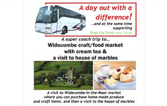 Coach Trip Widecombe Craft/Food Market and The House of Marbles
