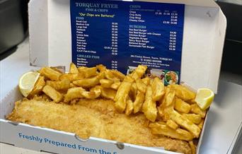 Fish and Chips, The Torquay Fryer, Union Street, Torquay
