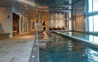 Spa area at Lincombe Hall Hotel & Spa, Torquay, Devon