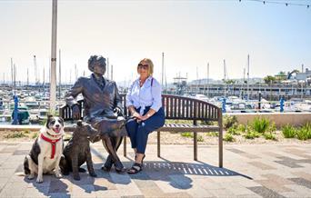 Dame Agatha Christie CBE sculpture Torquay