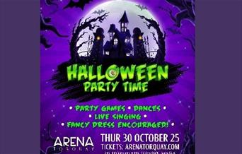 Halloween Party Time! Party games, dances, live singing, fancy dress encouraged!