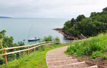 The path to Fishcombe Bay, Brixham, Devon