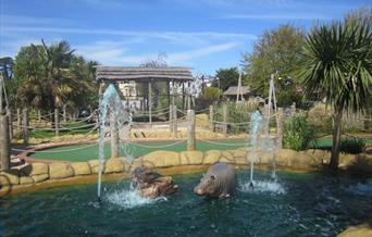 The Rhinos at Jungle Journey, Torquay, Devon